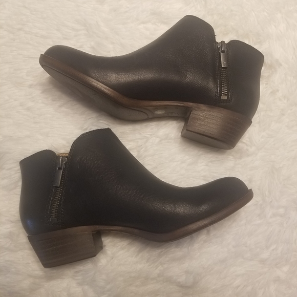 Lucky Brand Shoes - Lucky Brand Berklee side zip leather booties